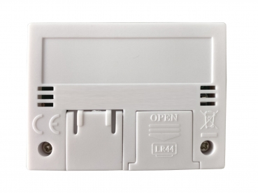 Mini Thermo- Hygrometer digital - weiß - selbstklebend